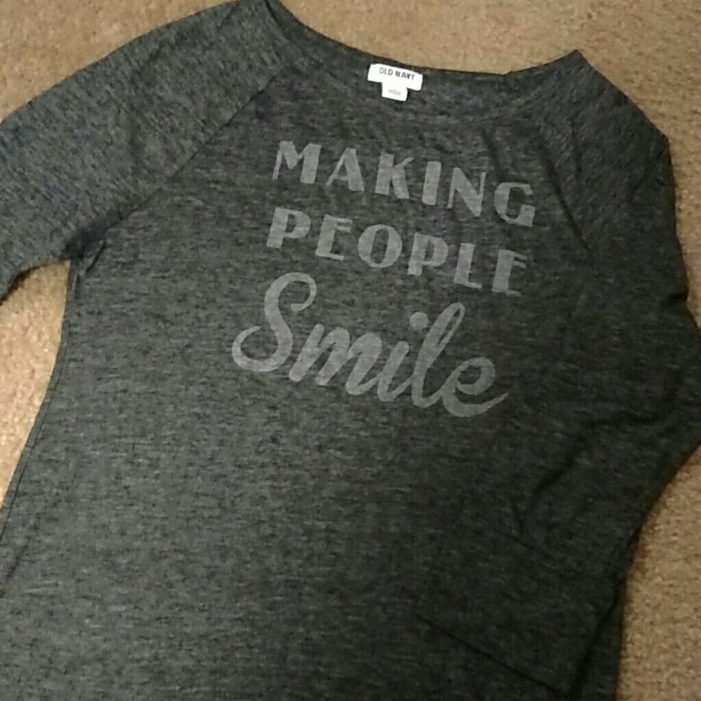 Old Navy 3/4 length sleeves.
